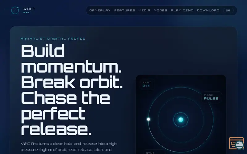 Screenshot of VØID Arc