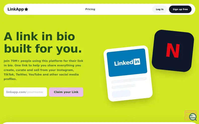 Screenshot of LinkApp