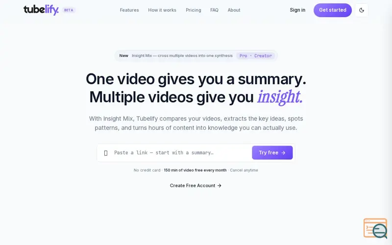 Screenshot of Tubelify