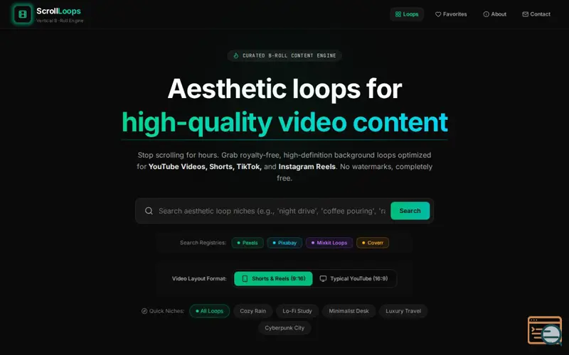 Screenshot of Scroll Loops