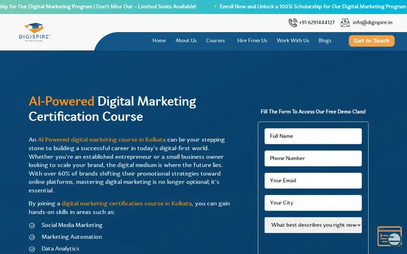 Screenshot of AI-Powered Digital Marketing Course