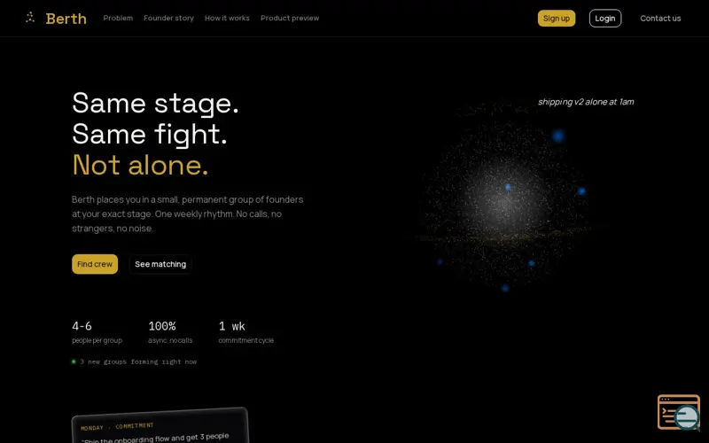 Screenshot of Berth