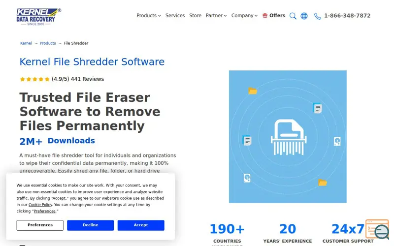 Screenshot of Kernel File Shredder