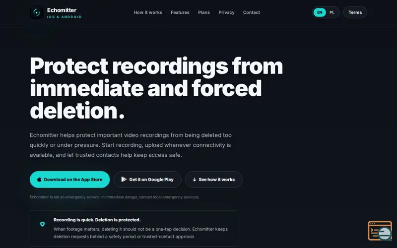 Screenshot of Echomitter