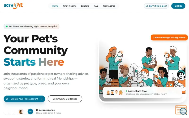 Screenshot of ScrollPet