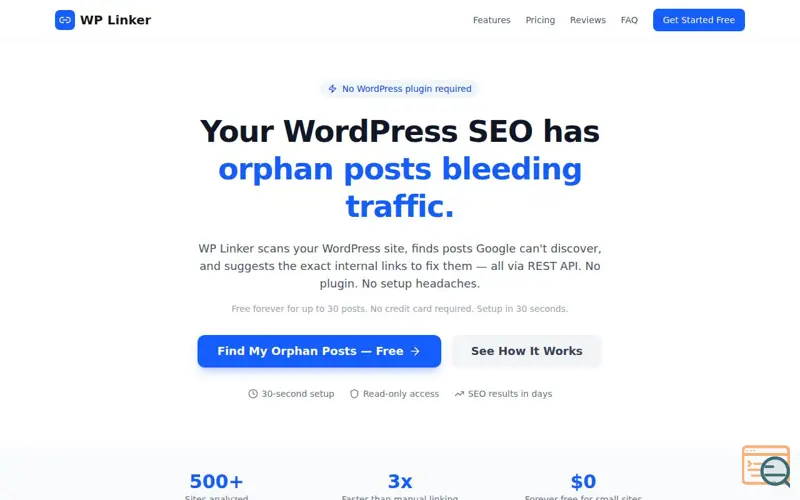 Screenshot of WP Linker
