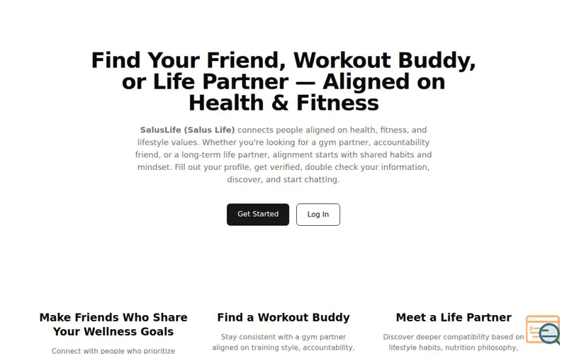 Screenshot of SalusLife