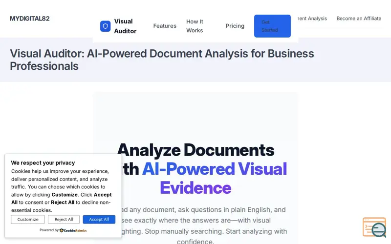 Screenshot of Visual Auditor