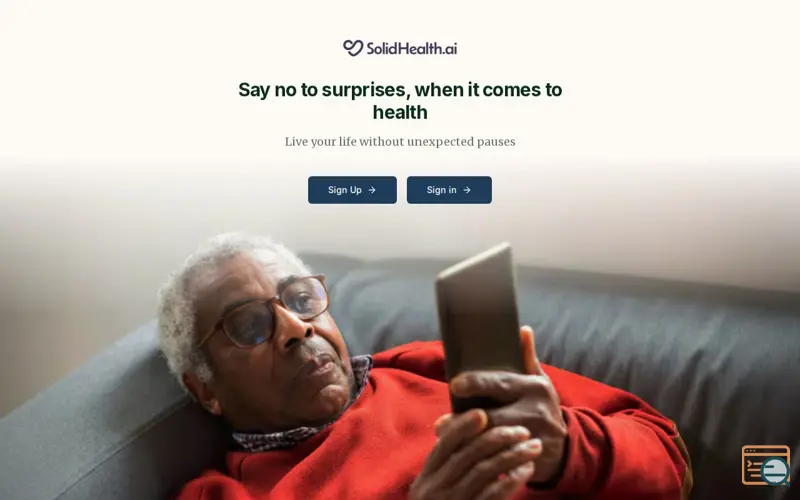 Screenshot of SolidHealth.ai