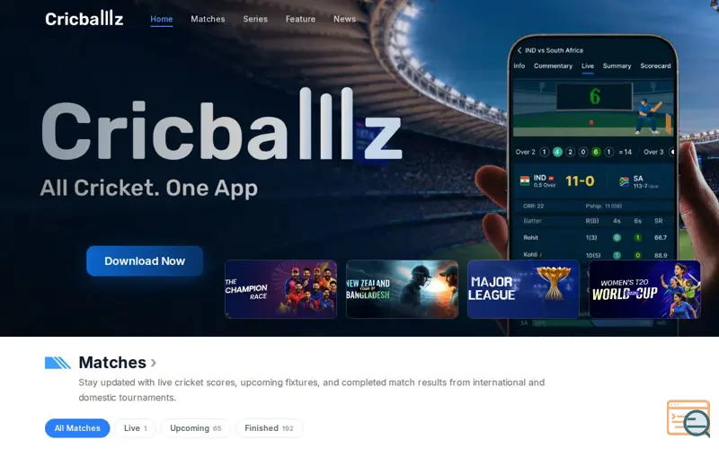 Screenshot of Cricballlz