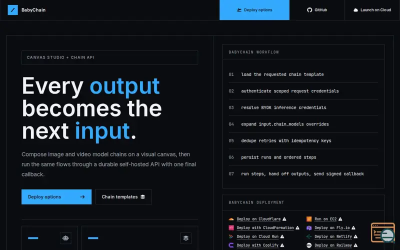 Screenshot of BabyChain