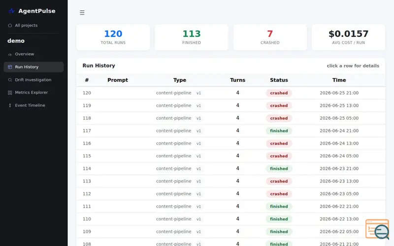 Screenshot of Agentpulse-1-555l
