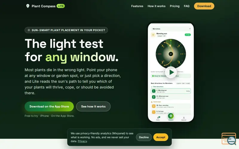 Screenshot of Plant Compass Lite