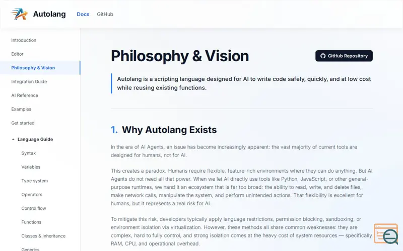 Screenshot of Autolang