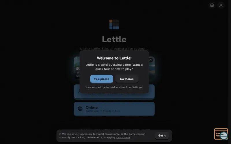 Screenshot of Lettle