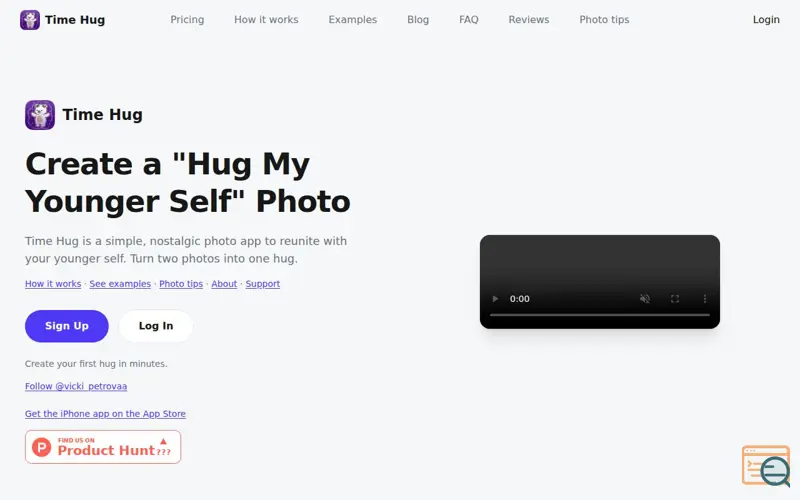 Screenshot of Time Hug