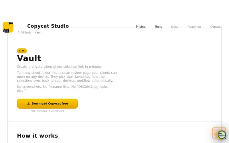 Screenshot of Copycat Studio