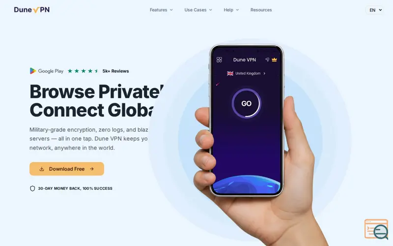 Screenshot of Dune VPN