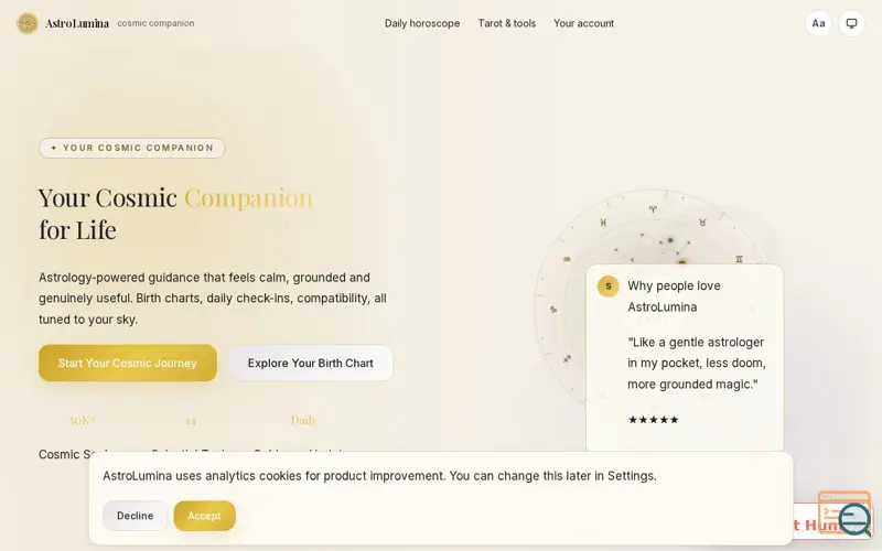 Screenshot of AstroLumina