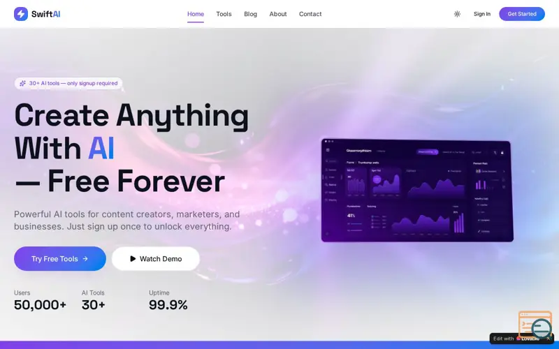 Screenshot of SwiftAI