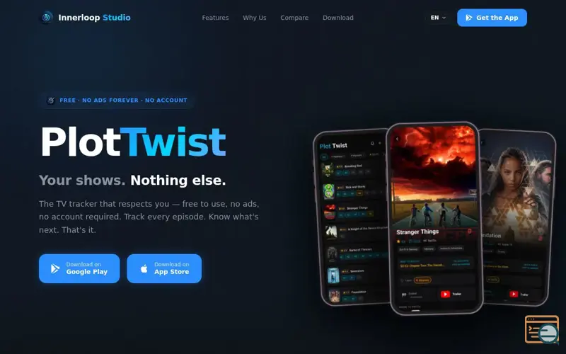 Screenshot of PlotTwist, a launch using Rocket