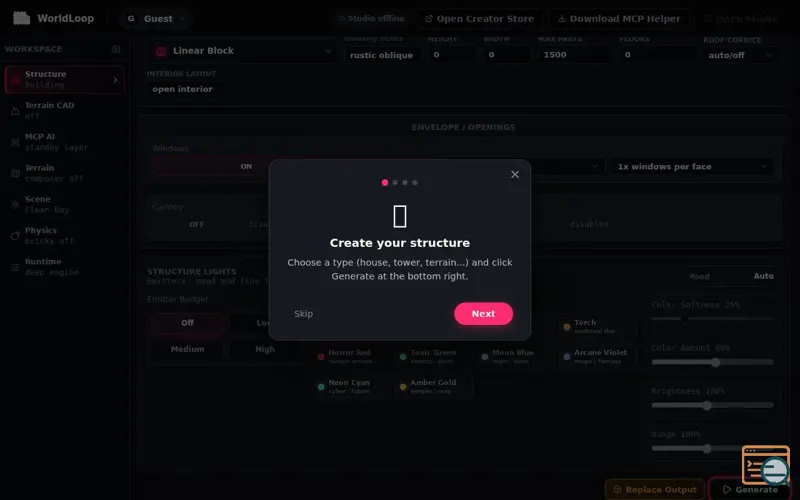 Screenshot of WorldLoop