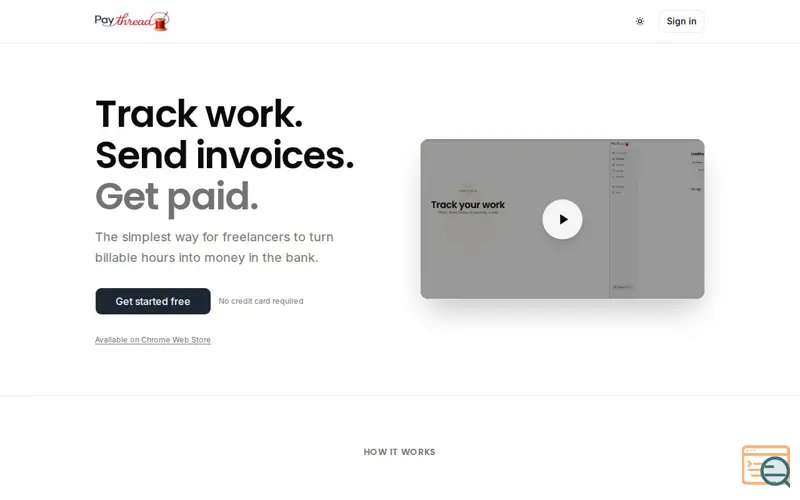 Screenshot of Paythread