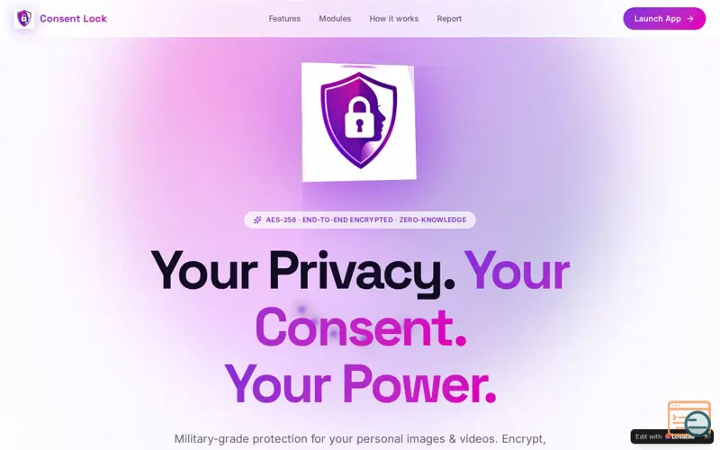 Screenshot of Consent Lock