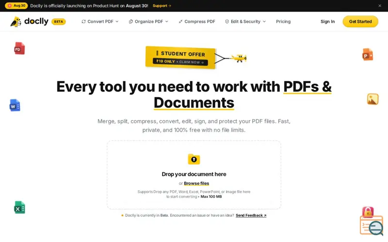 Screenshot of Doclly
