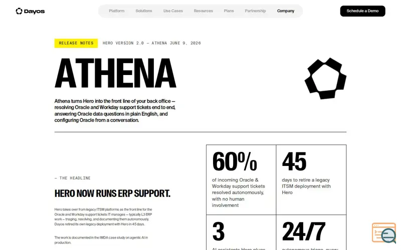 Screenshot of Dayos Hero AI - Athena Release