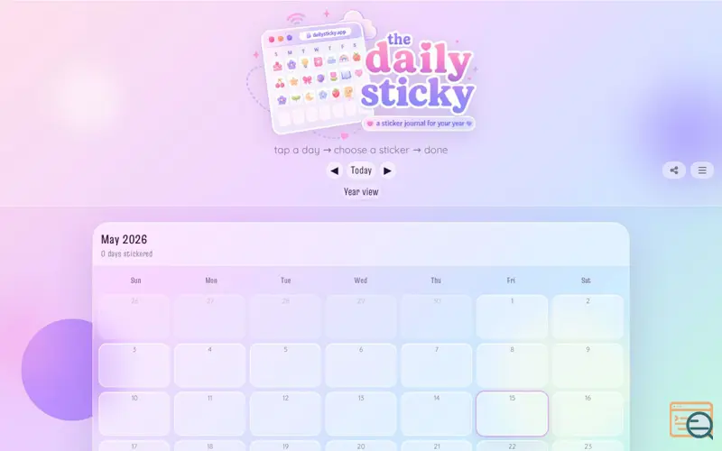 Screenshot of Daily Sticky