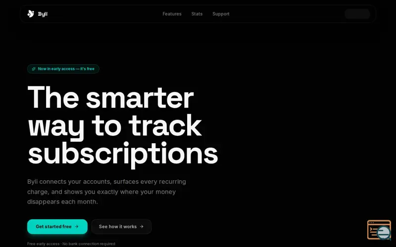 Screenshot of Byli — The modern way to handle subscriptions