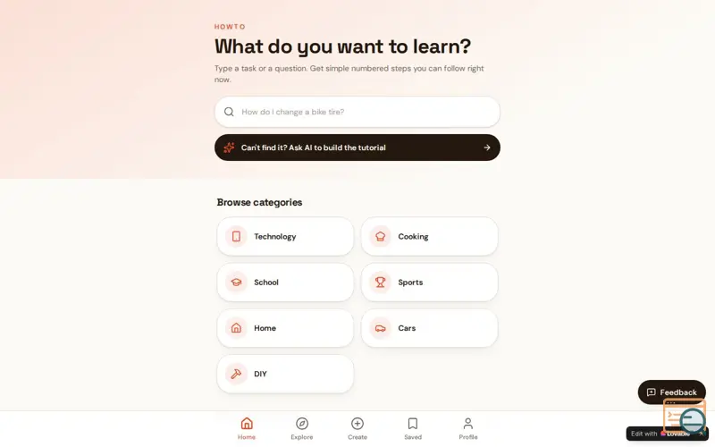 Screenshot of HowTo