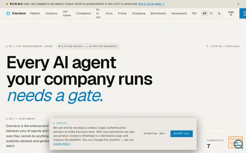 Screenshot of Execlave