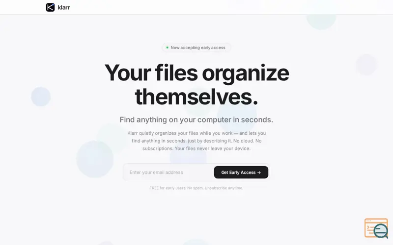 Screenshot of Klarr