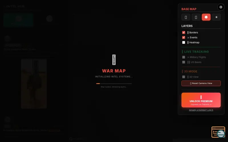 Screenshot of Intel Mapper