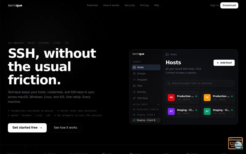Screenshot of termique