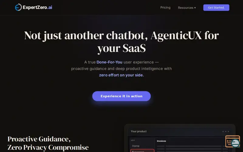 Screenshot of ExpertZero