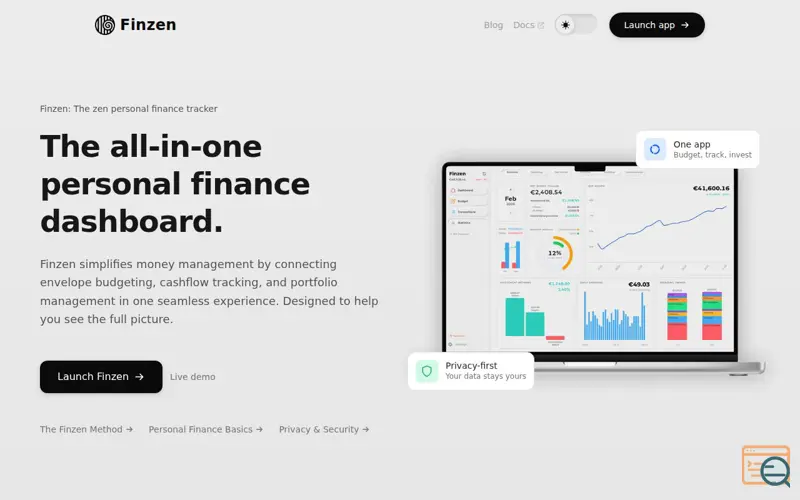 Screenshot of Finzen