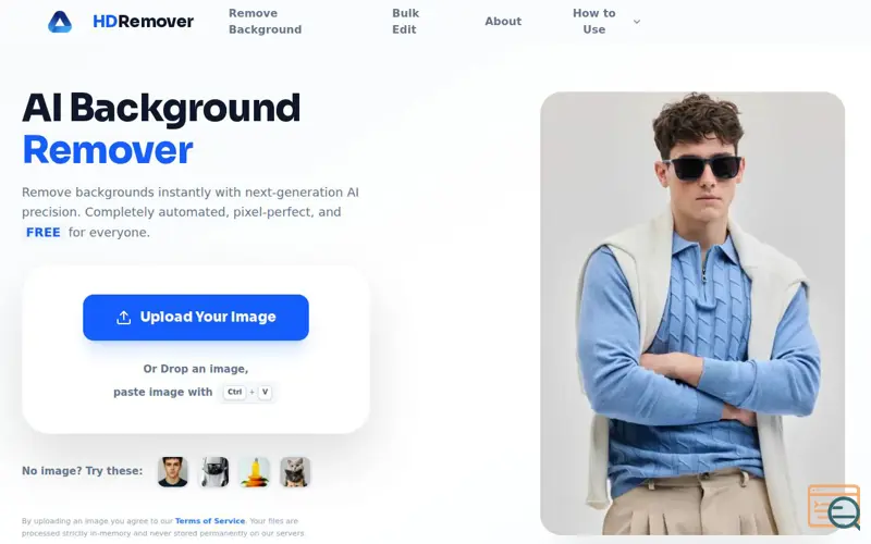 Screenshot of HDRemover