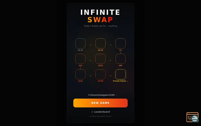 Screenshot of Infinite Swap