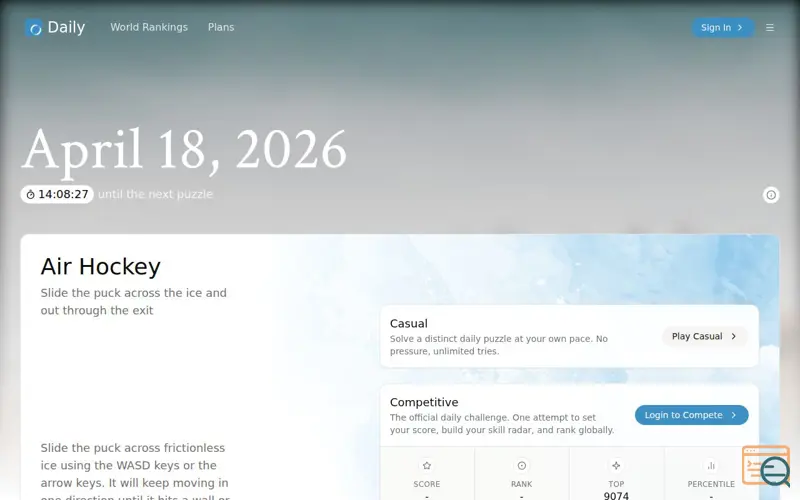 Screenshot of Daily