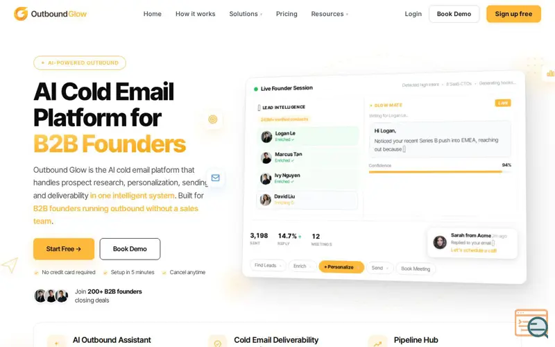 Screenshot of Outbound Glow