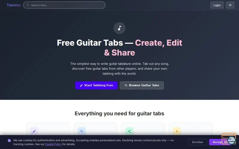 Screenshot of Tabbles