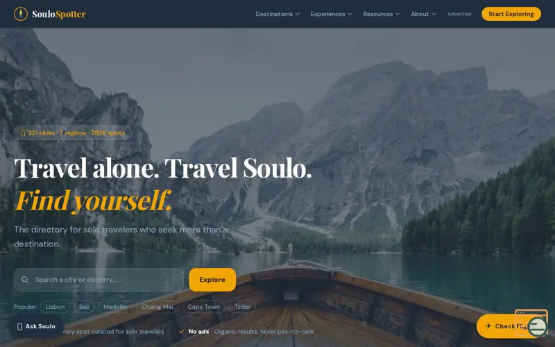 Screenshot of SouloSpotter