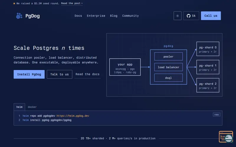 Screenshot of PgDog