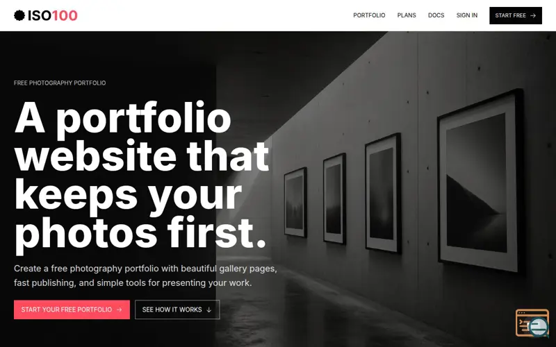 Screenshot of ISO100