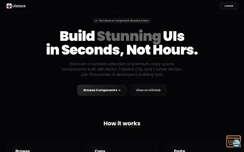 Screenshot of Uistack
