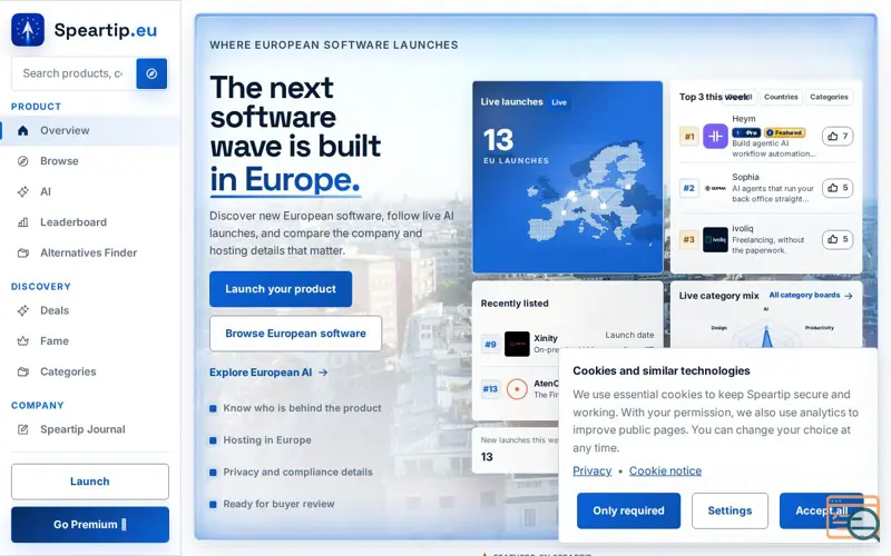 Screenshot of Speartip.eu
