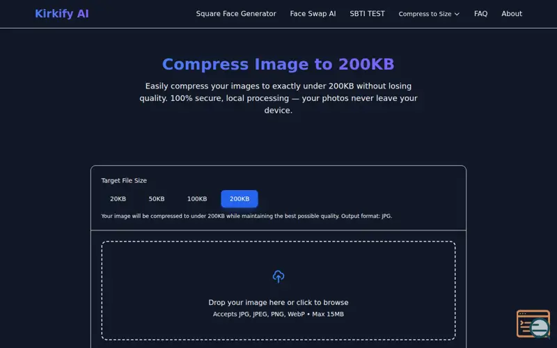 Screenshot of Kirkify